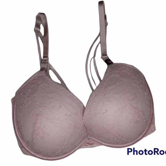 Victoria's Secret | Very Sexy Pink Lace Push Up Bra | 32DDD - Picture 2 of 6